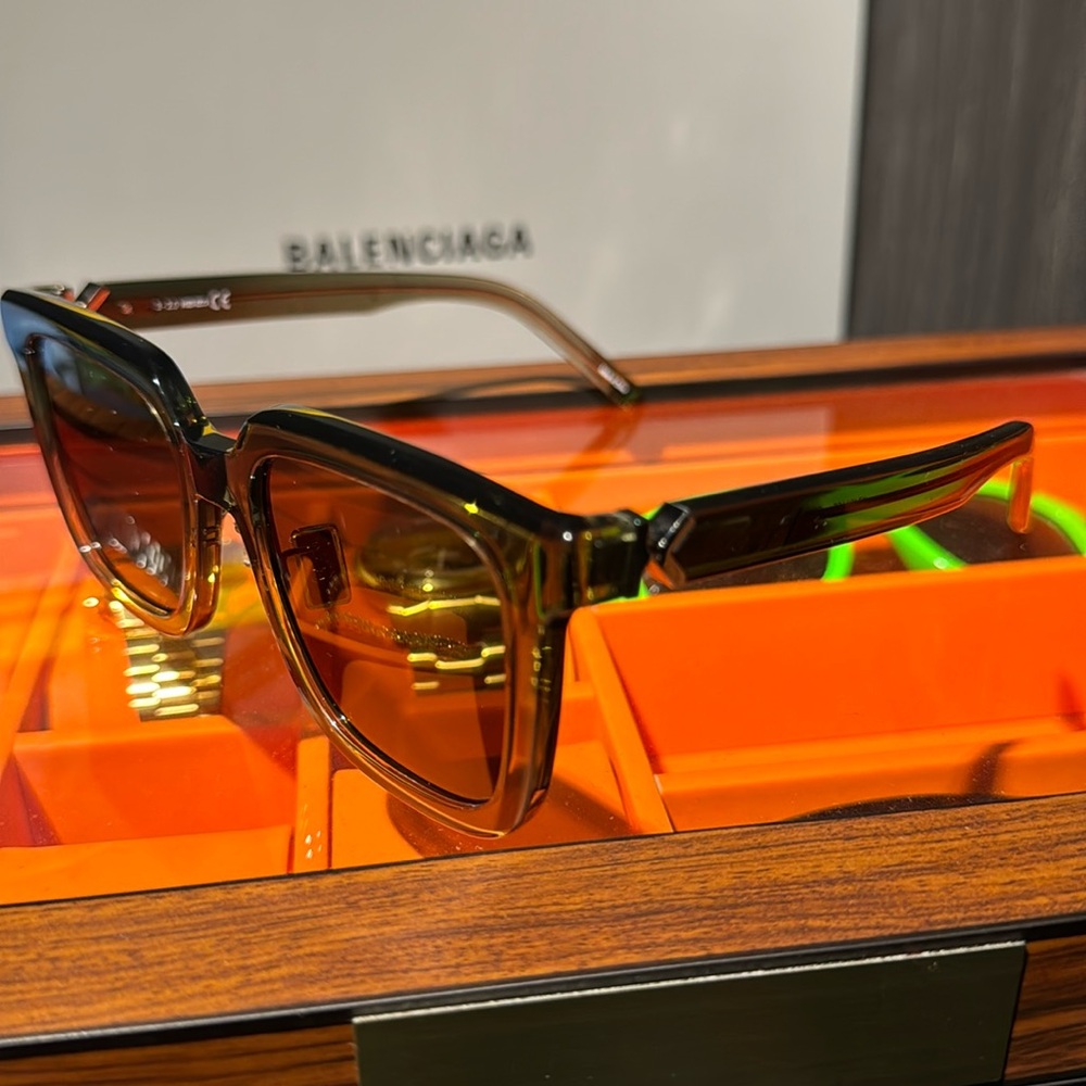 Kenzo 54MM Square Plastic Sunglasses green